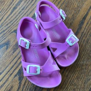 Pink waterproof birkenstock sandals